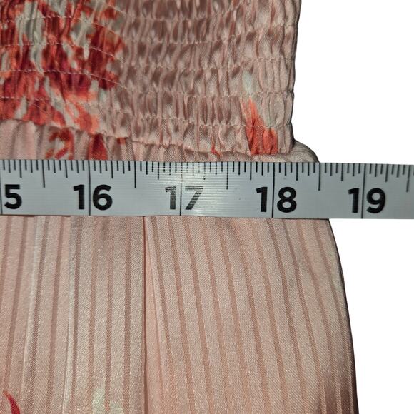 Lane Bryant Women 24 Floral Maxi Dress Smocked Tiered Flowy Cottagecore Vacation - Picture 8 of 12